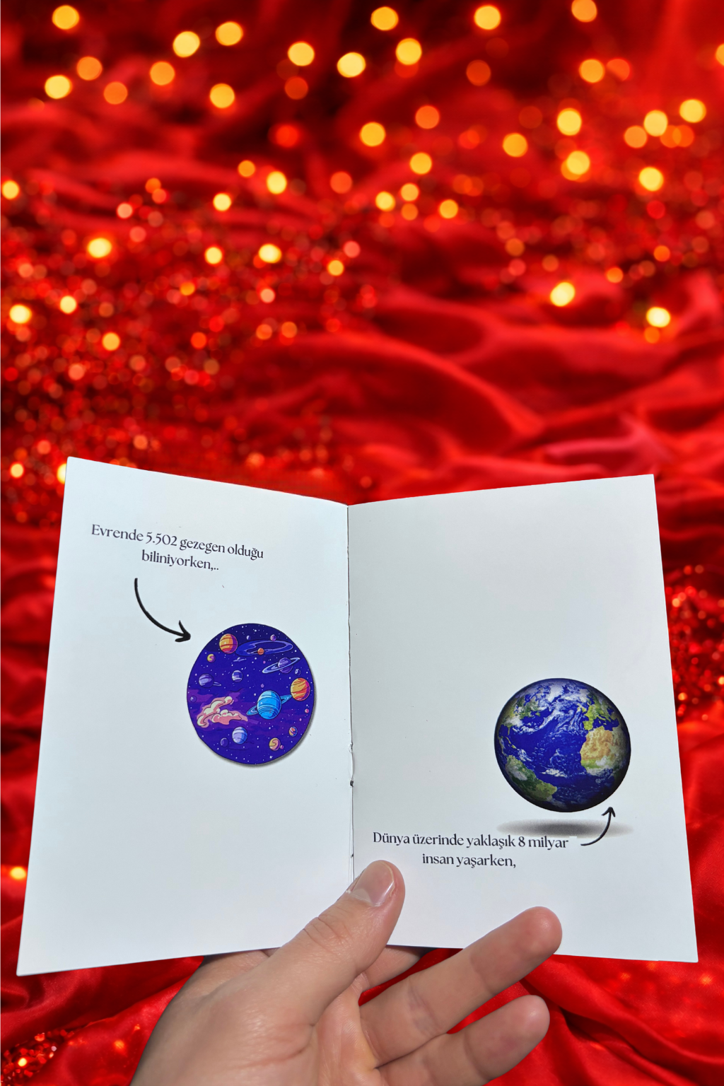 Sevgiliye Zarif ve Romantik “Seni Seviyorum” Mesajlı Özel Sunumlu Kolye