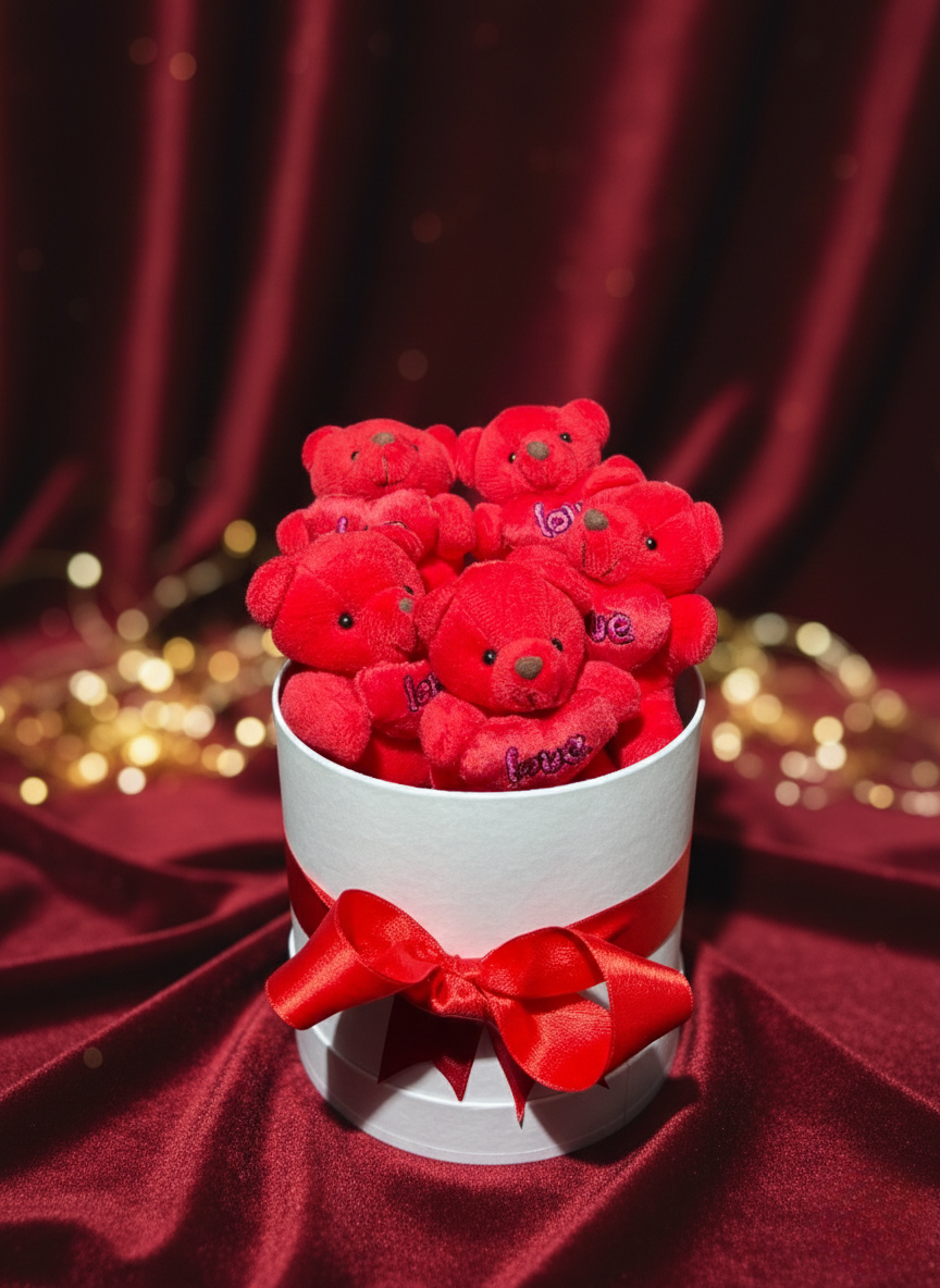 Sevgiliye Özel Romantik Ayıcık Hediye Kutusu